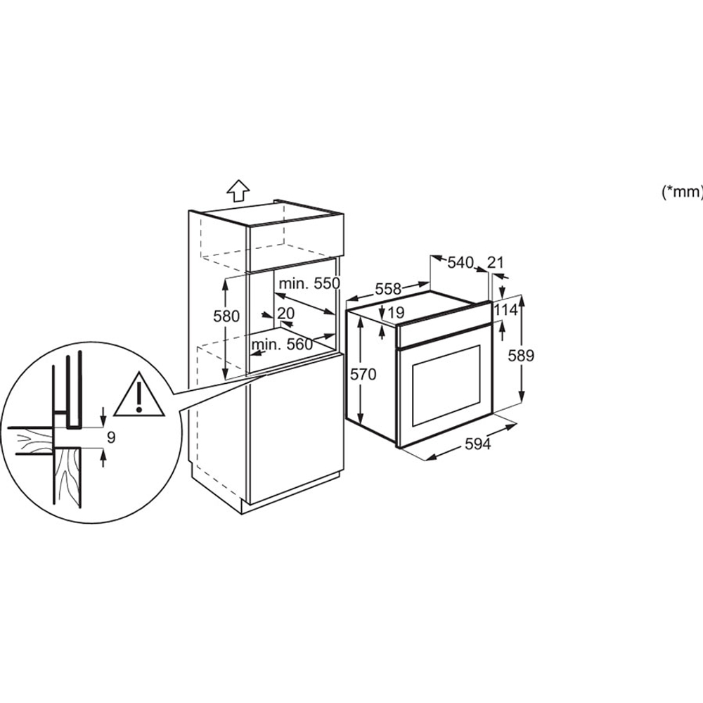 Электрический духовой шкаф Electrolux KODEF70BZ