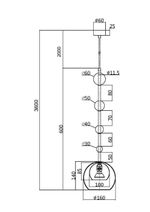 Подвесной светильник Maytoni MOD227PL-01B1