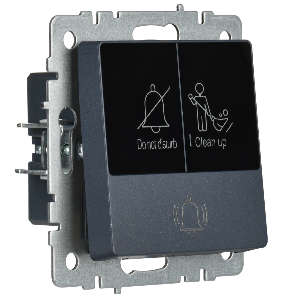 BRITE Кнопка звонка с индикацией для отелей 10А ВС10-1-9-БрМ маренго IEK