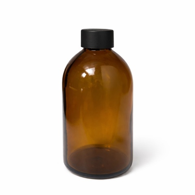 Комплект: Флакон для диффузора 100 мл коричневый классик с черной пробкой