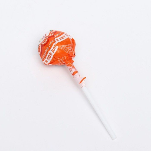 Барсукор Чупа-Флю леденец на палочке при дискомфорте в горле со вкусом апельсина 10 г