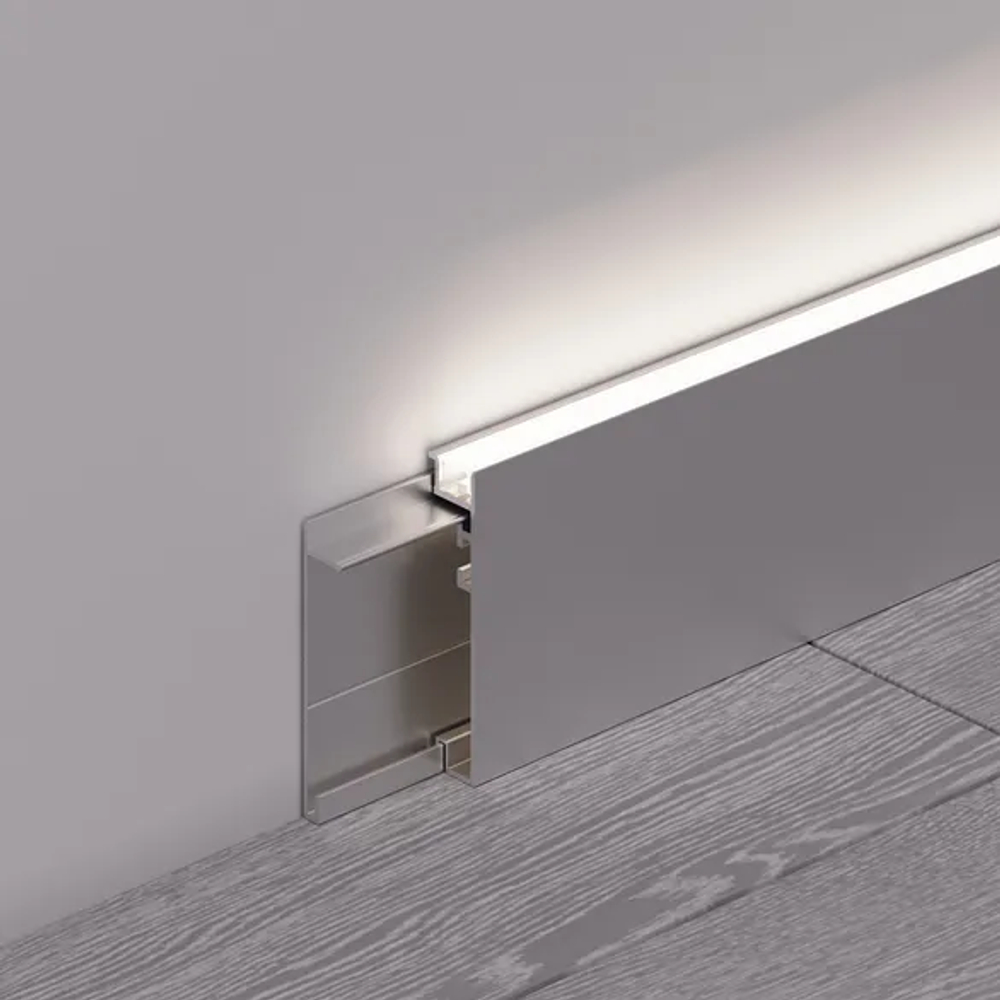 Профиль PLINTUS-H55-2000 ANOD (Arlight, Алюминий) 046389