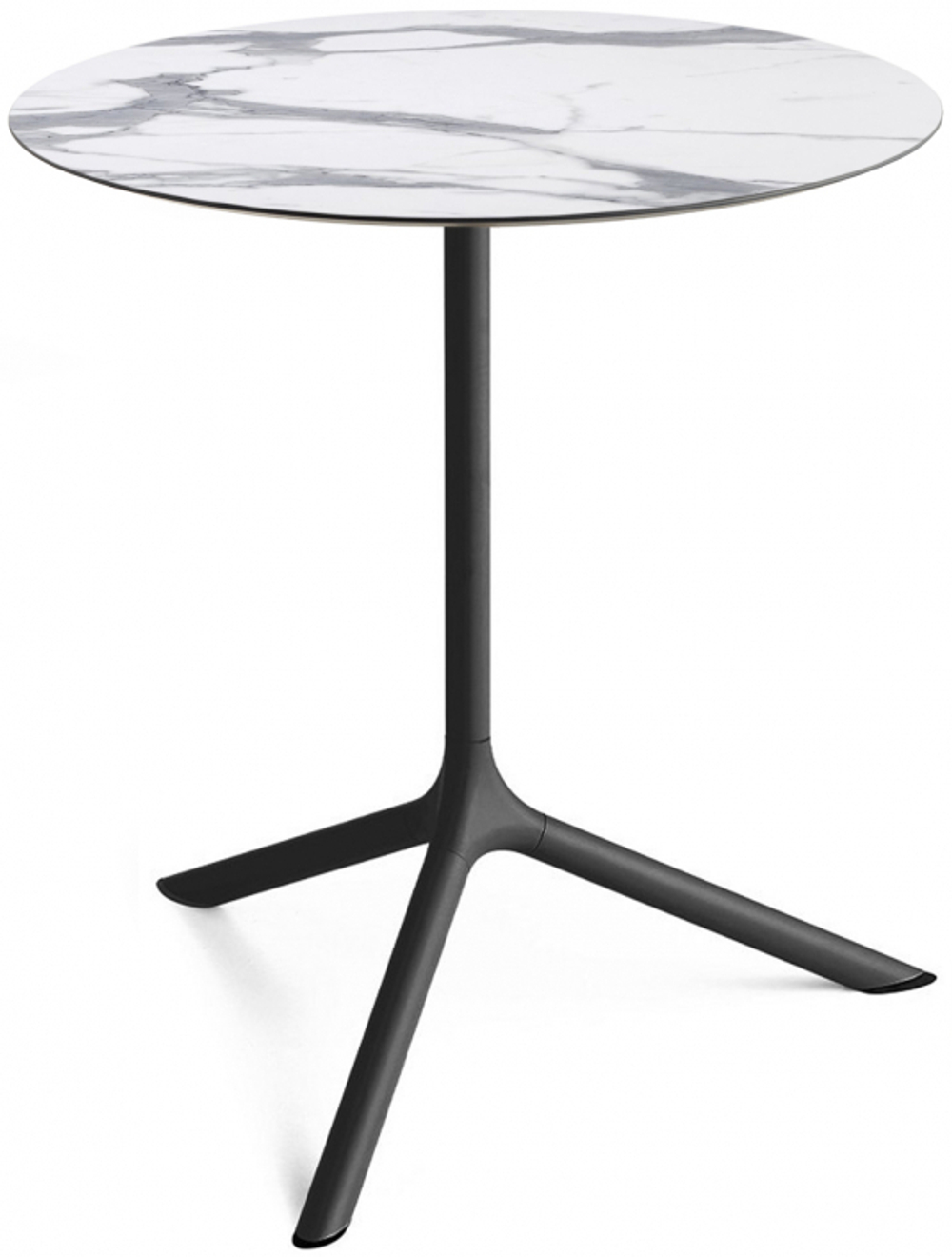 Стол ламинированный обеденный Scab Design Tripe Maxi, черный, белый мрамор Каррара