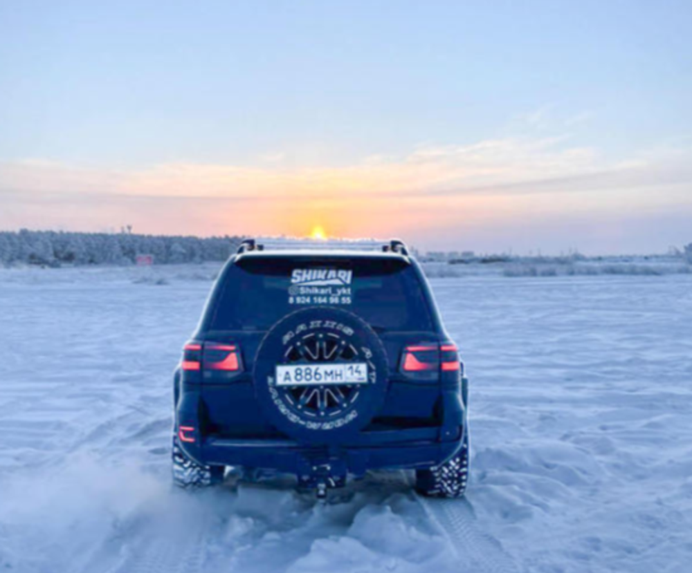 Калитка в штатный бампер Toyota Land Cruiser 200 (с квадратом по фаркоп)