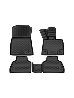 Коврики в салон для BMW X5 2018-, правый руль, Австралия, 4шт. (полиуретан) ELEMENT3D02466210K