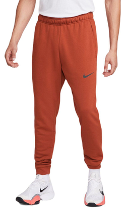 Мужские теннисные штаны Nike Dri-Fit Pant Taper - rugged orange/black