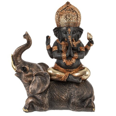 Фигурка декоративная Ганеша на слоне