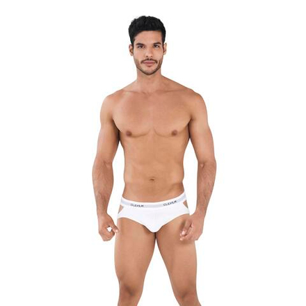 Мужские трусы джоки белые Clever SKILL JOCKSTRAP 036801