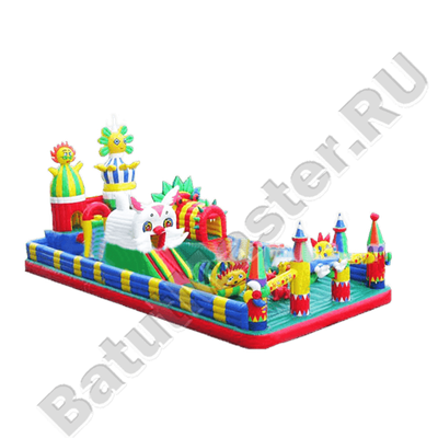 Коммерческий надувной батут "Пасхальный зайчик"