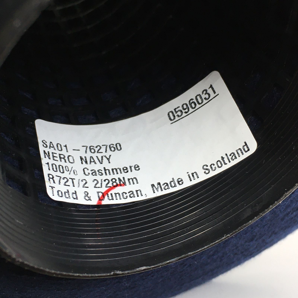 SA01-762760 - Todd & Duncan; 100% кашемир; 1400м/100гр (2/28); col. Nero Navy чёрно-синий; есть мал. бобинка 161гр. S901