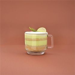 Кружка 440 мл прозрачная "Stack Noir Caffe Premio" d 9,8 см h9,5 см стекло Ocean [6]