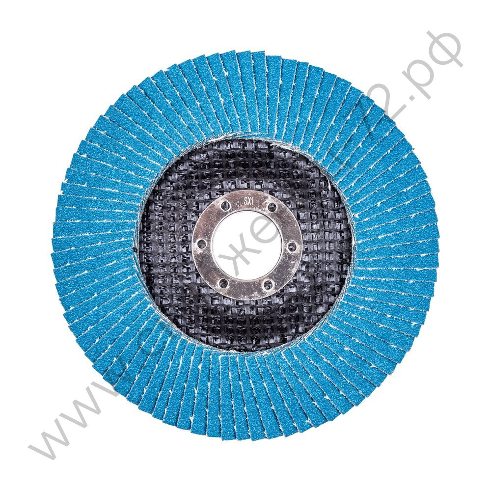 Круг лепестковый для шлифования по нержавеющей стали FTL Ergo цирконий 29 125 х 22,2 мм P100