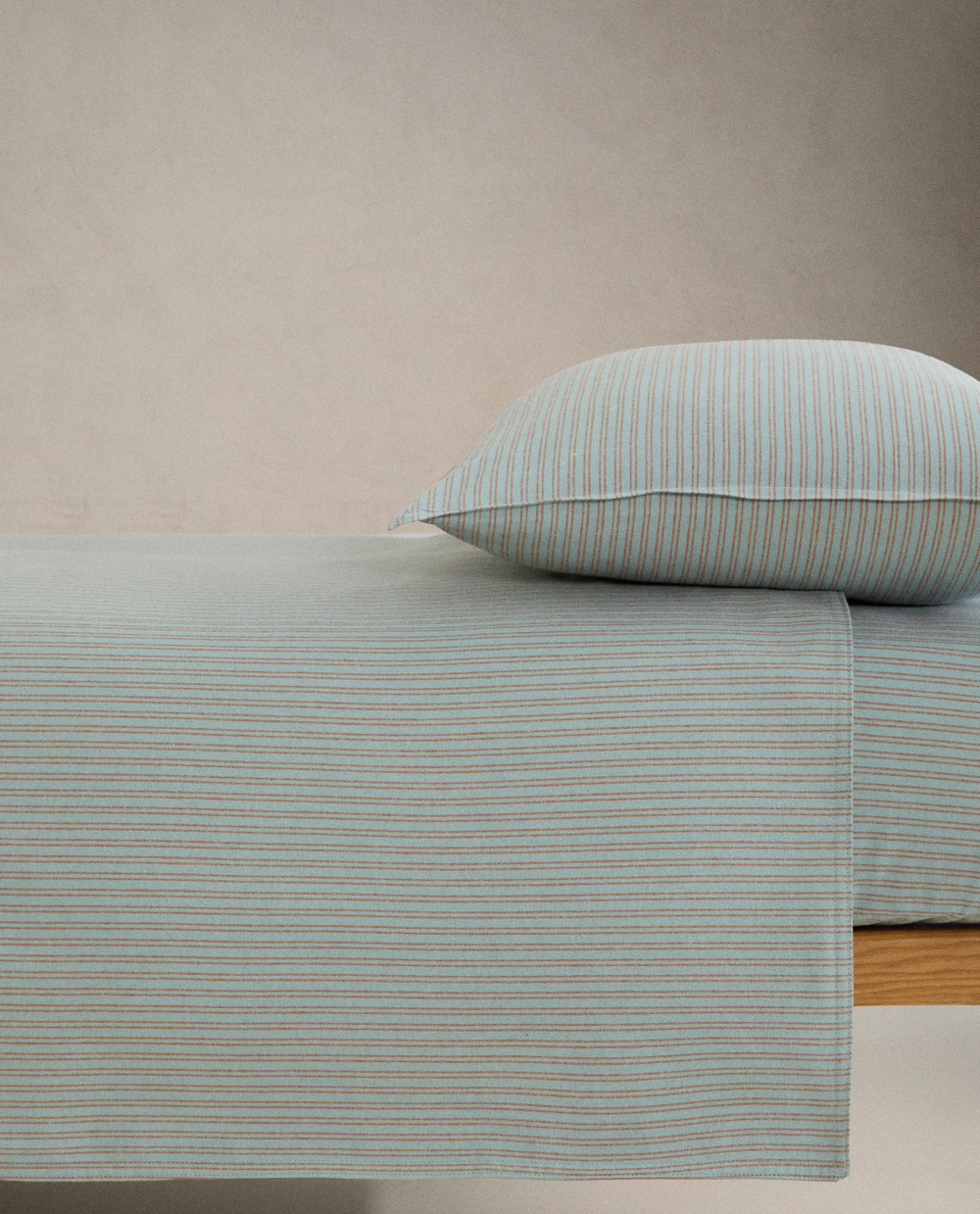 Пододеяльник Zara Home фланель, хлопок 100%, в полоску, 2611/088