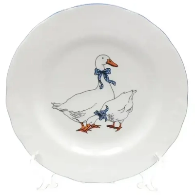 Тарелка мелкая 240 мм Гуси Надежда