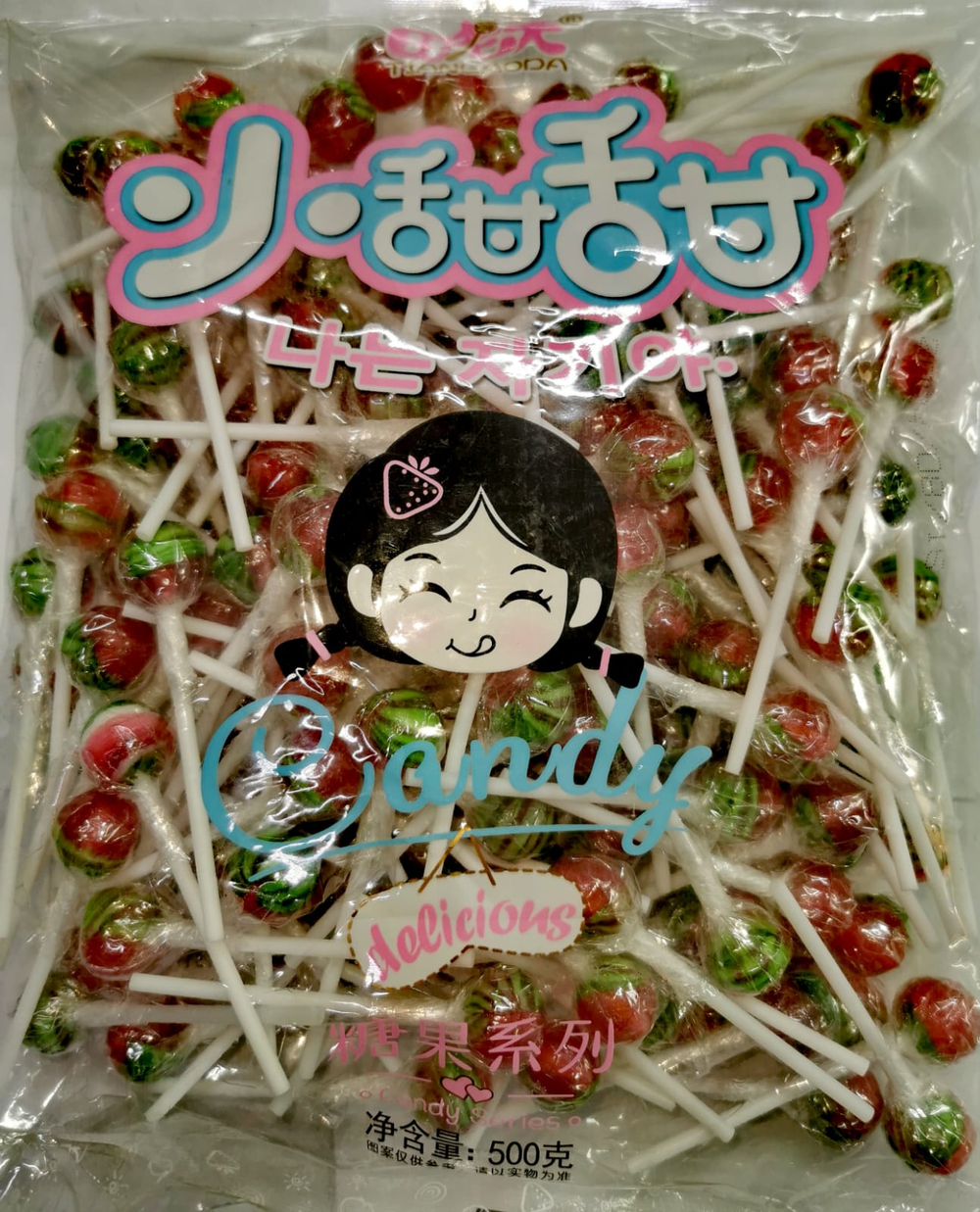 Леденцы на палочке Delicions 500гр