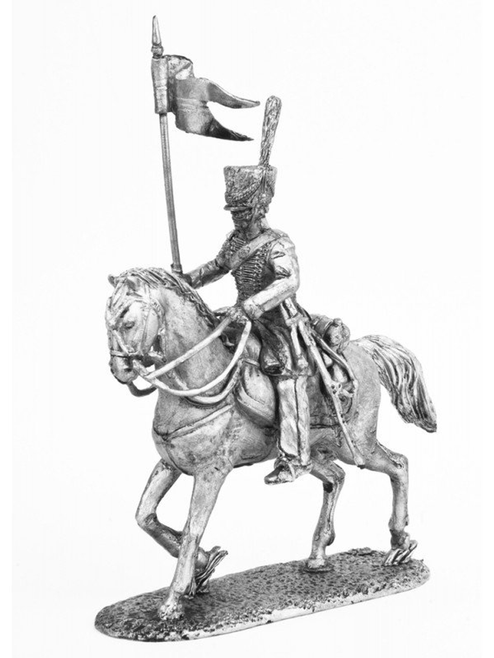 Оловянный солдатик Казак 1-го конного Смертоносного полка Санкт-Петербугского ополчения, 1812-14 г. г.