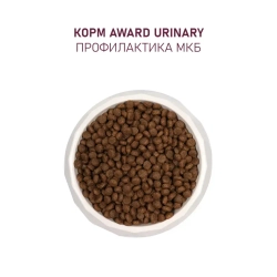 Award urinary сухой корм для взрослых кошек, для профилактики мочекаменной болезни, с курицей, клюквой, цикорием и рыбьим жиром - 1,5 кг