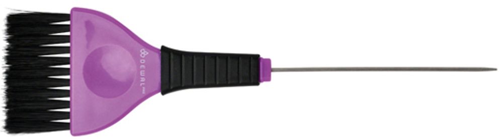 Кисть для окрашивания DEWAL со спицей/черная с фиолетовым/с черной прямой щетиной 50мм