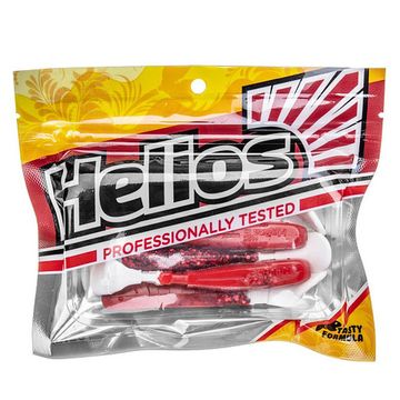 Виброхвост Chubby 3,55'/9 см Red Sparkles WT 5шт. (HS-4-034) Helios