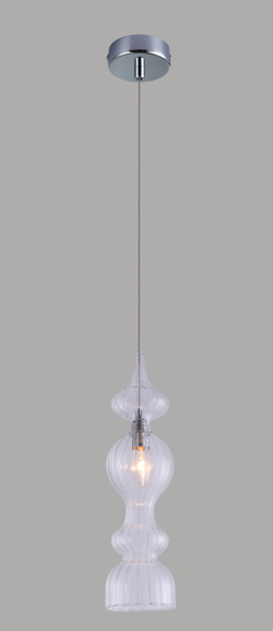 Светильник подвесной Crystal Lux IRIS SP1 A TRANSPARENT