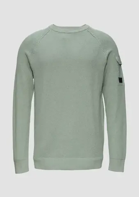 Структурированный вязаный джемпер