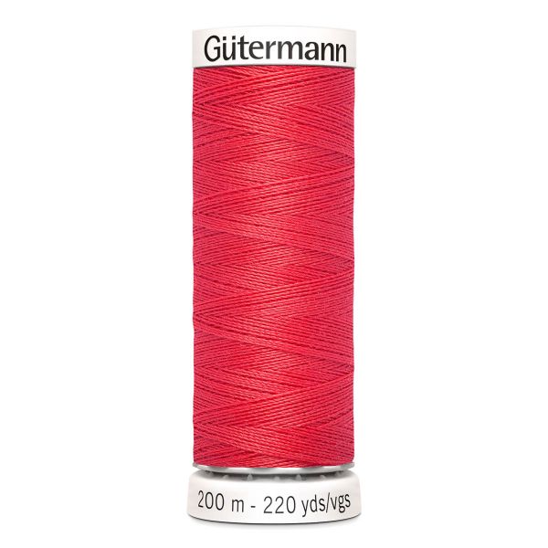 Нитки универсальные Gutermann Sew-all 100 (200 метров), 5 кат. | 016 красный коралл