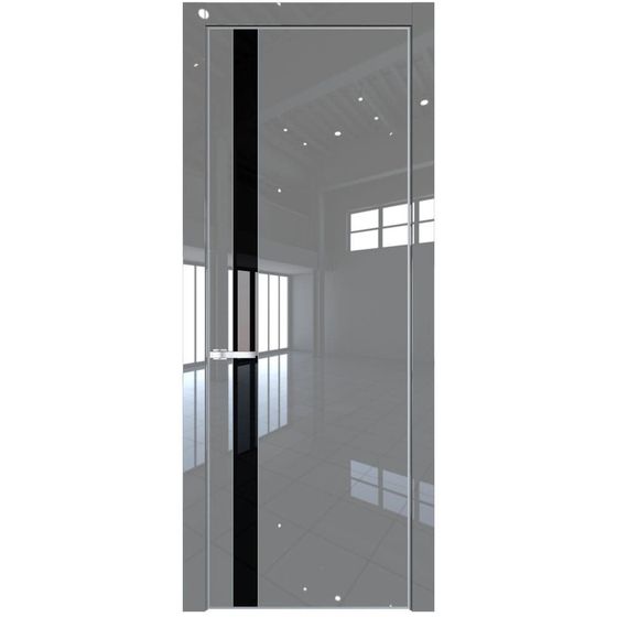 Profil Doors 18LA грей люкс профиль серебро стекло чёрный лак