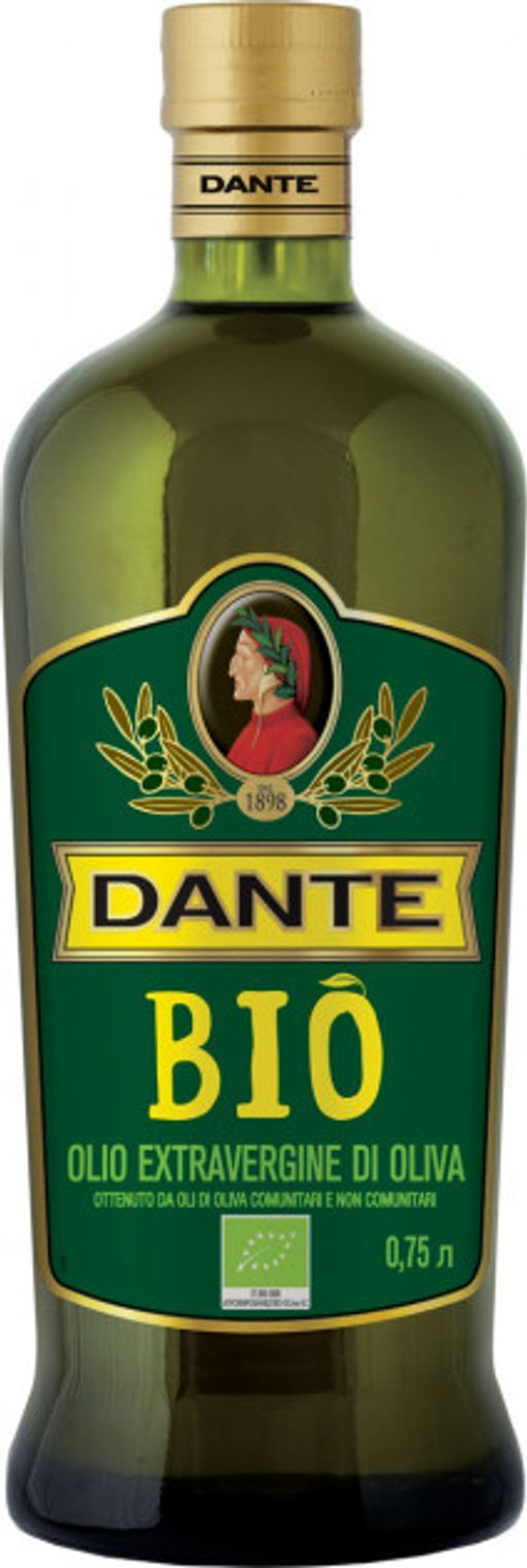 Оливковое масло DANTE BIO Extra Virgin 750 мл Италия