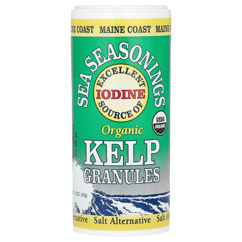 Maine Coast Sea Vegetables, Organic, морские приправы, морские водоросли в гранулах, 1,5 унции (43 г)