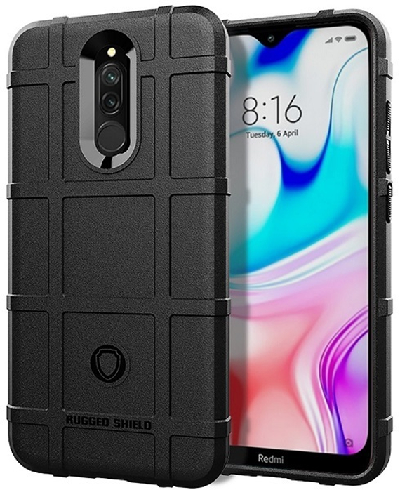 Чехол для Xiaomi Redmi 8 цвет Black (черный), серия Armor от Caseport