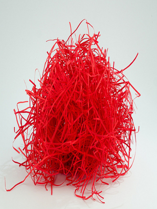 Наполнитель бумажный  Красный  микс мак прямая резка 50гр.