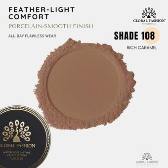 Прессованная пудра, Global Fashion, rich caramel, 108