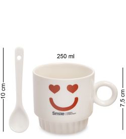 MUG-171/1 Набор из двух кружек «Счастливая улыбка каждый день»