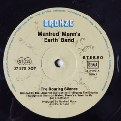 Винтажная виниловая пластинка LP Manfred Mann Earth Band The Roaring Silence (Germany 1976)