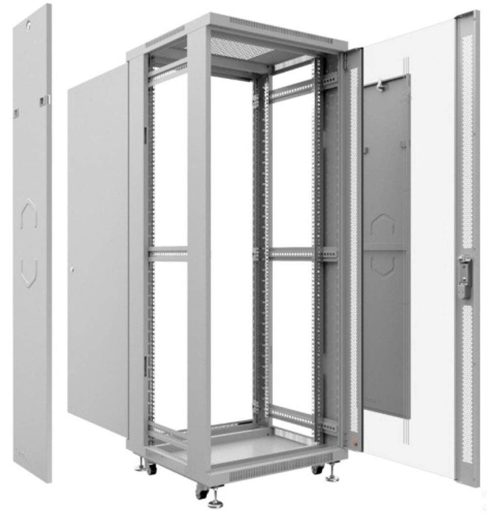 Шкаф напольный 19", 12U Cabeus SH-05C-12U60/60