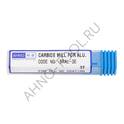 Фреза твердосплавная 6мм (L=50, l=18, хв=6) Z3 45° по алюминию и цвет.металлам BRAL-3E-D6.0 AHNO