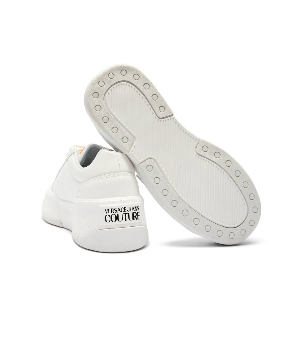Кожаные кроссовки Versace Jeans Couture - белый(77VA3ST2ZP305)