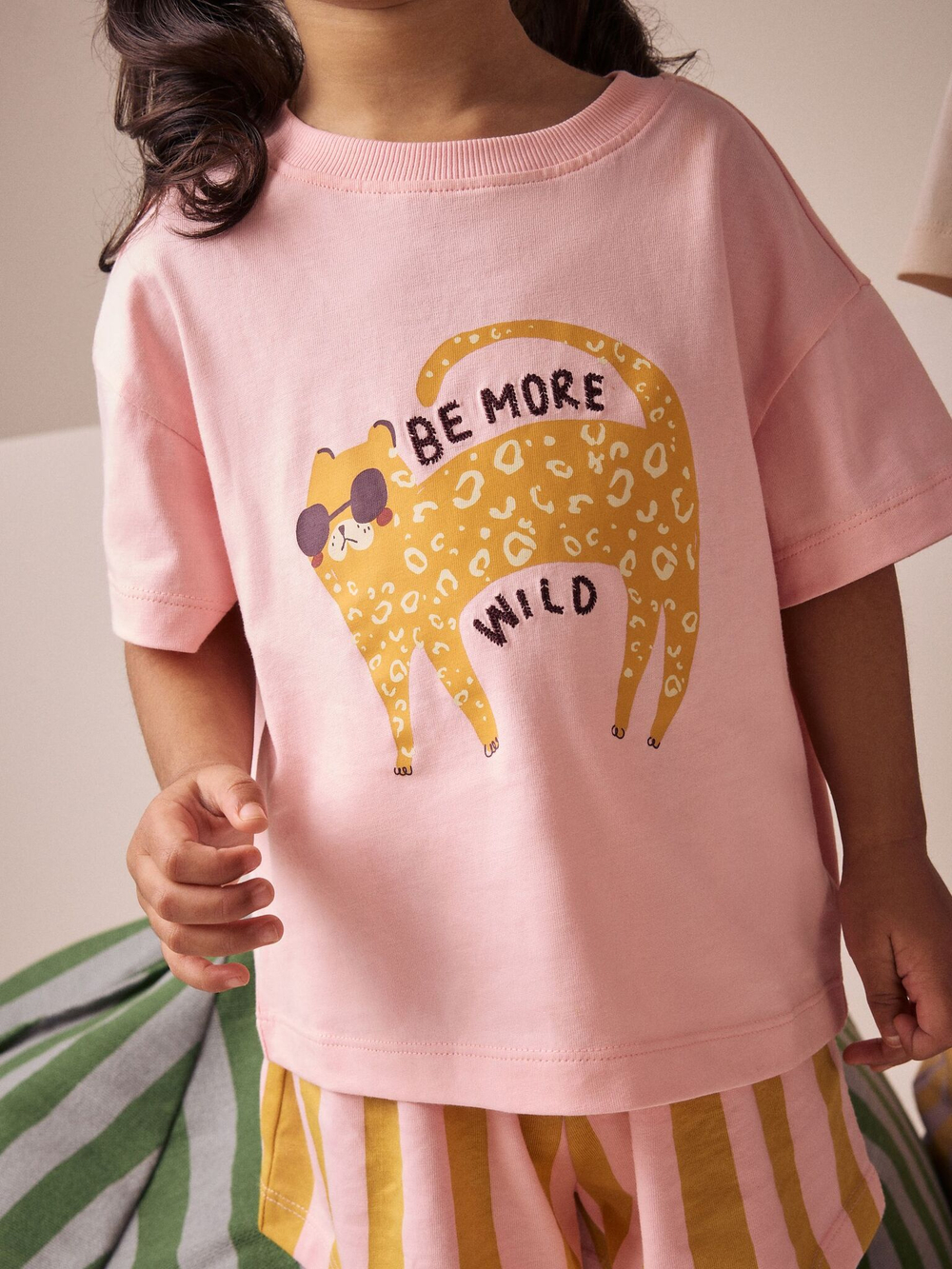 Пижама для девочки Next AC0-770, 3 шт., Розовый, Сиреневый