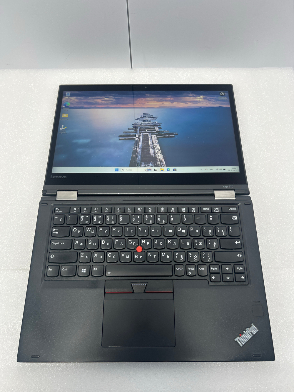 Ноутбук-трансформер Lenovo ThinkPad Yoga 370 (20JJS0RM0B)13.3"/Intel Core i7-7600U/RAM 8GB/SSD 512GB/Intel UHD Graphics 620/1920х1080/IPS/Windows 11/Подсветка кл-ры: LED/Чёрный. Состояние: Уценка/нет стилуса