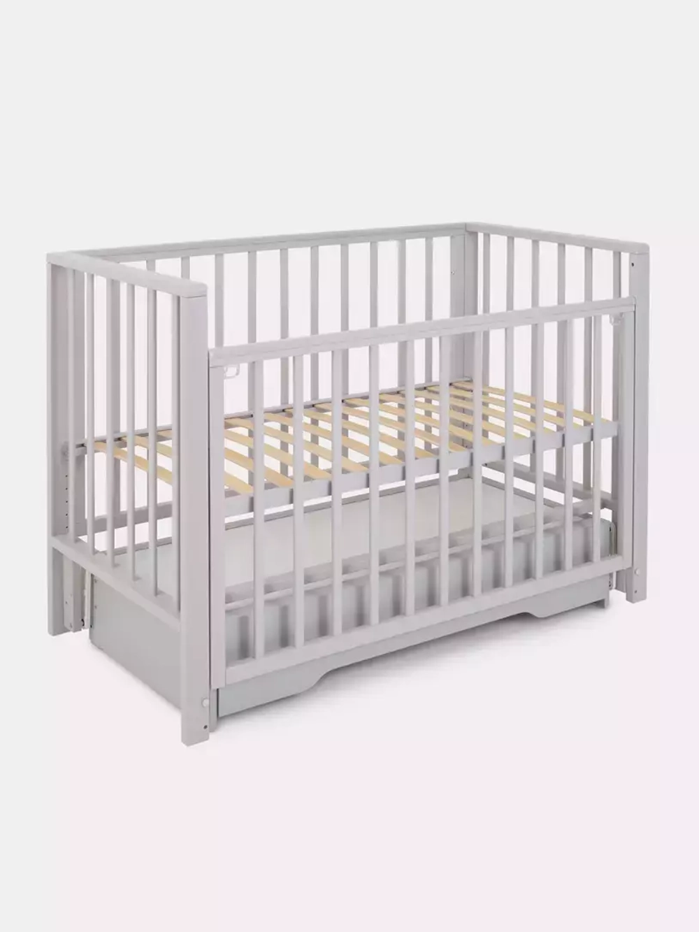 Кровать детская 120*60 RANT "BERGEN" (арт.770) универ маят/ящ Rosy Grey