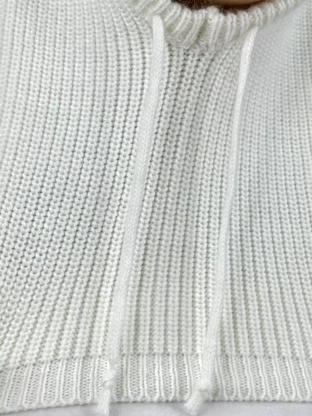 капор зимний и осенний капюшон- снуд вязаный ангора