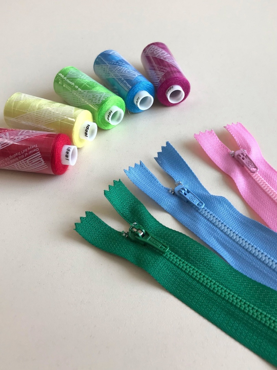 Молния брючная 19см, усиленная №3 зеленый трава