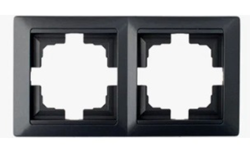 Рамка 2-м черный графит 215