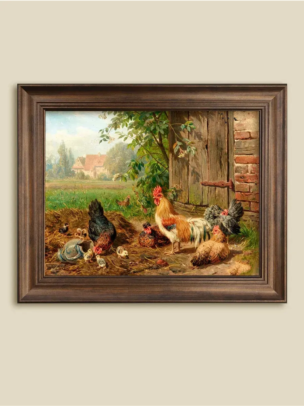 Картина интерьерная на холсте в раме 25*31 см