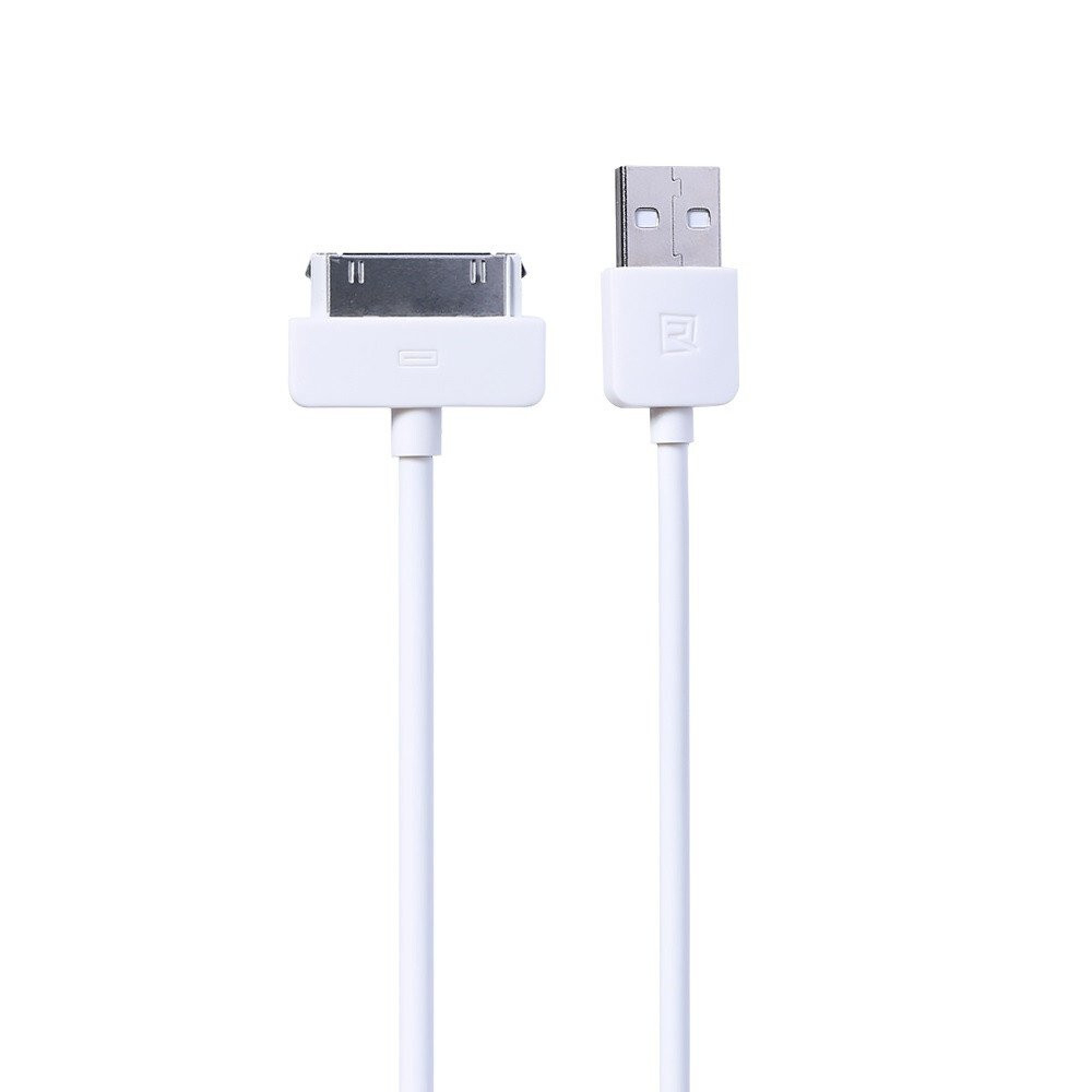Кабель USB (Apple 30-pin) Remax Light iPhone 4 (белый) 1м RC-006i4