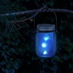 Светильник уличный ЭРА SL-GL14-JAR-3 на солнечной батарее стекло металл прозрачный 13,5 см | Садовые декоративные светильники