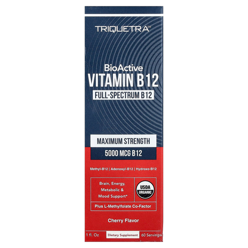 Triquetra Health, биоактивный витамин B12, со вкусом вишни, 30 мл (1 жидк. унция)