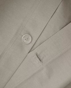 ZARA HOME (300 НИТЕЙ) ПОДОДЕЯЛЬНИК ИЗ ХЛОПКА ПЕРКАЛЬ, НЕЙТРАЛЬНЫЙ СЕРЫЙ