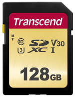 Карта памяти SDXC 128GB Transcend TS128GSDC500S