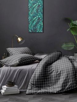 Постельное белье полисатин Simple House "Brugg/Brugg (компаньон)" евро Наволочка 50х70 см 2 шт Простынь на резинке 180x200 см Пододеяльник 200x215 см